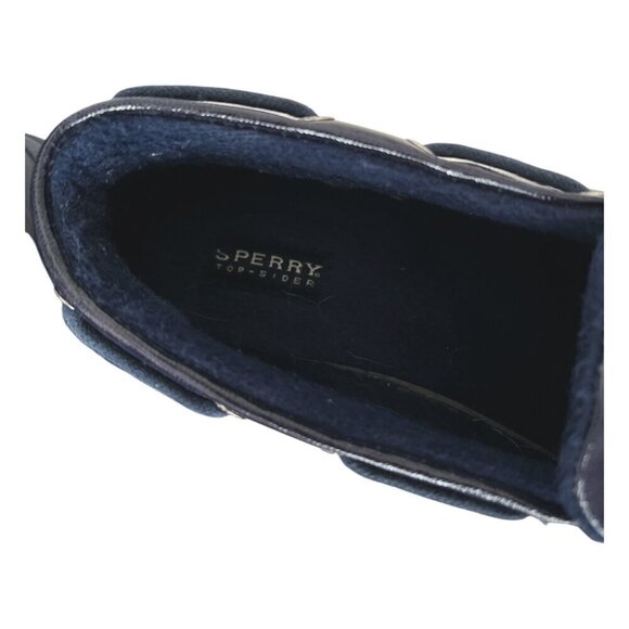 Women's Navy Blue Sperry Duckling Rubber Waterproof Shoes Rubber Slip On Sz 7.5 - Picture 13 of 13